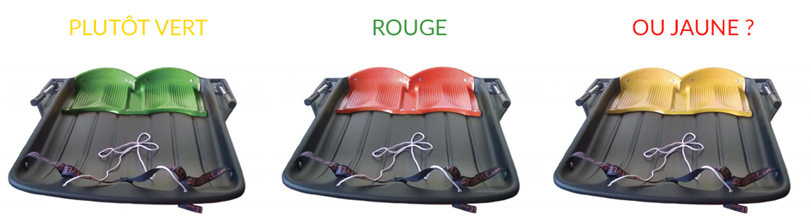 Luge avec volant propose par l'enseigne Frendo. De nombreux modles disponibles sur le site.